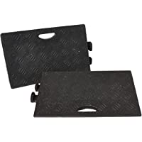 Traffic Safety Products 5051124416036 Kerb RAMPS - Juego de 2 rampas (2 Unidades)- Color Negro.